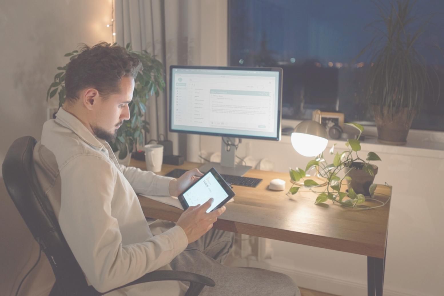 Team collaborating on financial education materials